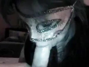 Eye-masked Italian Mummy possessions light poked